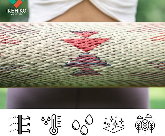 Japanese totem pattern grass tatami yoga mat, made for workout & pilates - Shop  ikehiko-tw Yoga Mats - Pinkoi