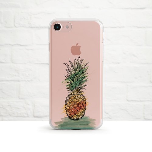 OneLittleForest 菠蘿 -防摔透明軟殼- iPhone 系列, 14, pro 至iPhone SE, Samsun