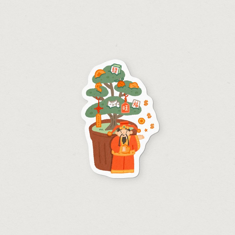 Huat Huat (Sticker) - 貼紙 - 壓克力 紅色
