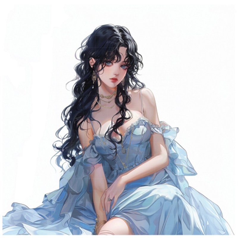 original sticker character sticker girl illustration sticker 0003 nakwon atelier - 貼紙 - 紙 