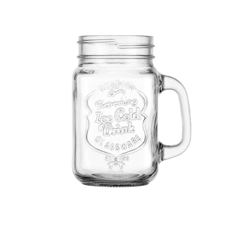 WildJar 梅森罐 500ml 窄口馬克杯(無附蓋) - 其他 - 玻璃 透明