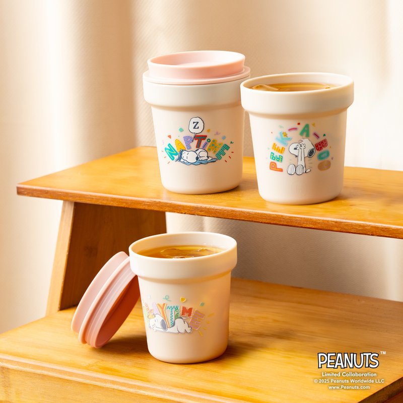 【Pinkoi x SNOOPY】HYDY 390ml 環保派對杯3入組-粉色派對 - 杯子 - 塑膠 粉紅色