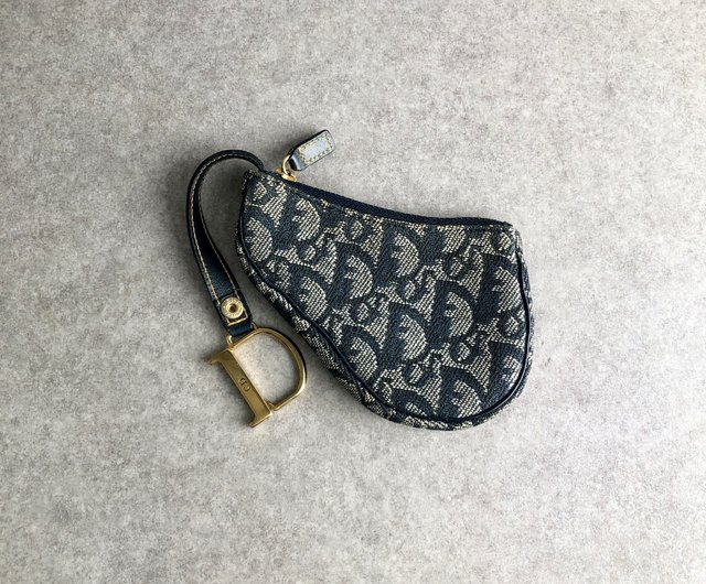 日本直送 名牌中古包 】Christian Dior クリスチャン ディオール トロッター コインケース ネイビー ジャガード サドル 7w26jh  - ショップ VintageShop solo コインケース・小銭入れ - Pinkoi