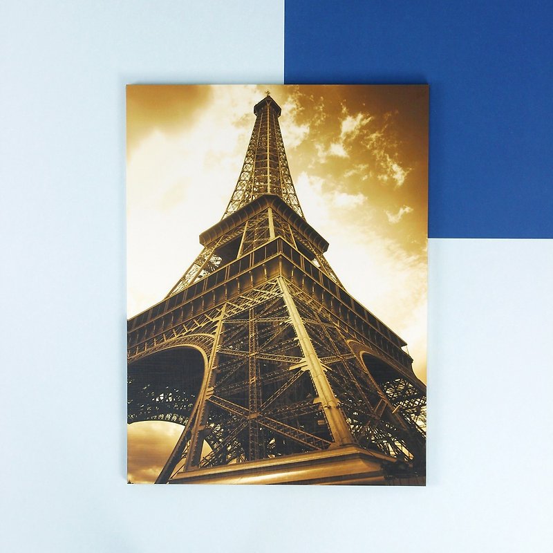 HomePlus 英倫無框畫 世紀巴黎 40x30cm 室內設計 布置 創意 小物 雜貨 家居 裝潢 飾品 裝飾 - 海報/掛畫/掛布 - 木頭 金色