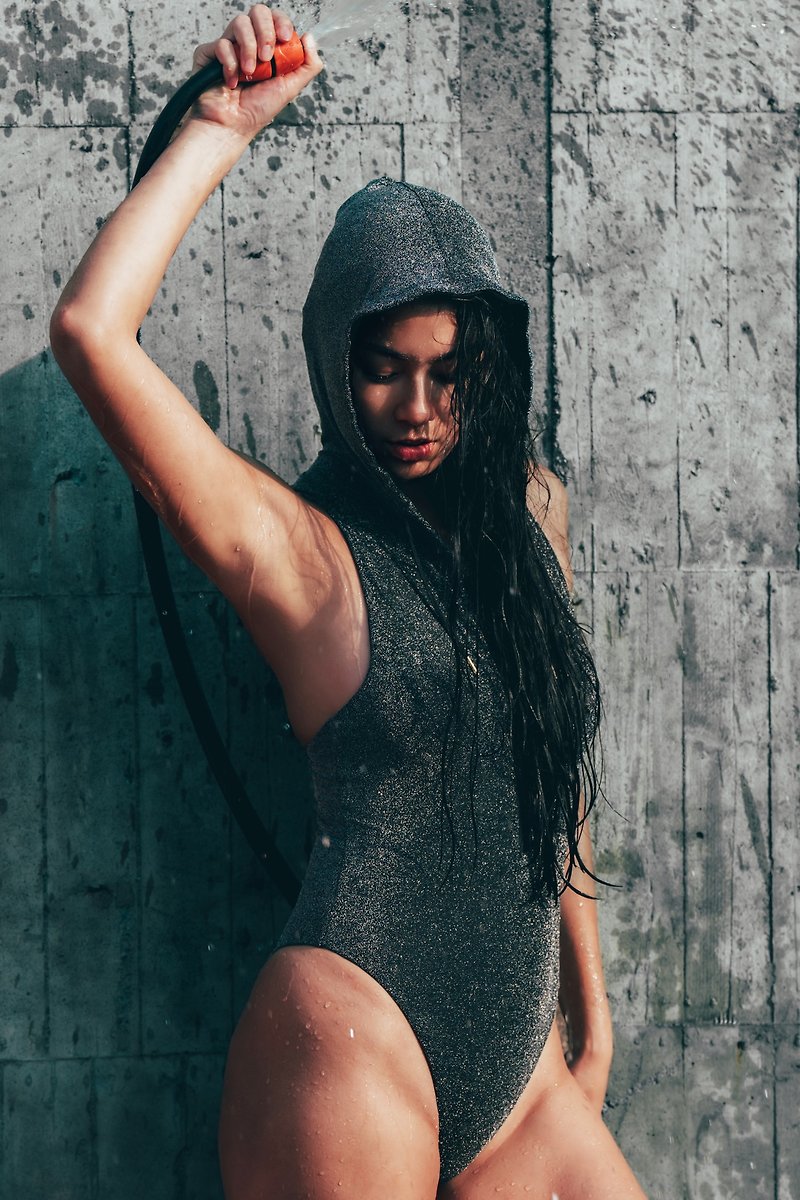 Galaxy series hooded jumpsuit - ชุดว่ายน้ำผู้หญิง - เส้นใยสังเคราะห์ 