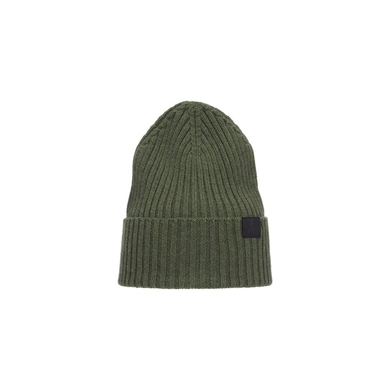 Beanie [ISW] Xinxinjie Plain Cuffed Beanie-Green (Four Colors) - Hats & Caps - Wool Green