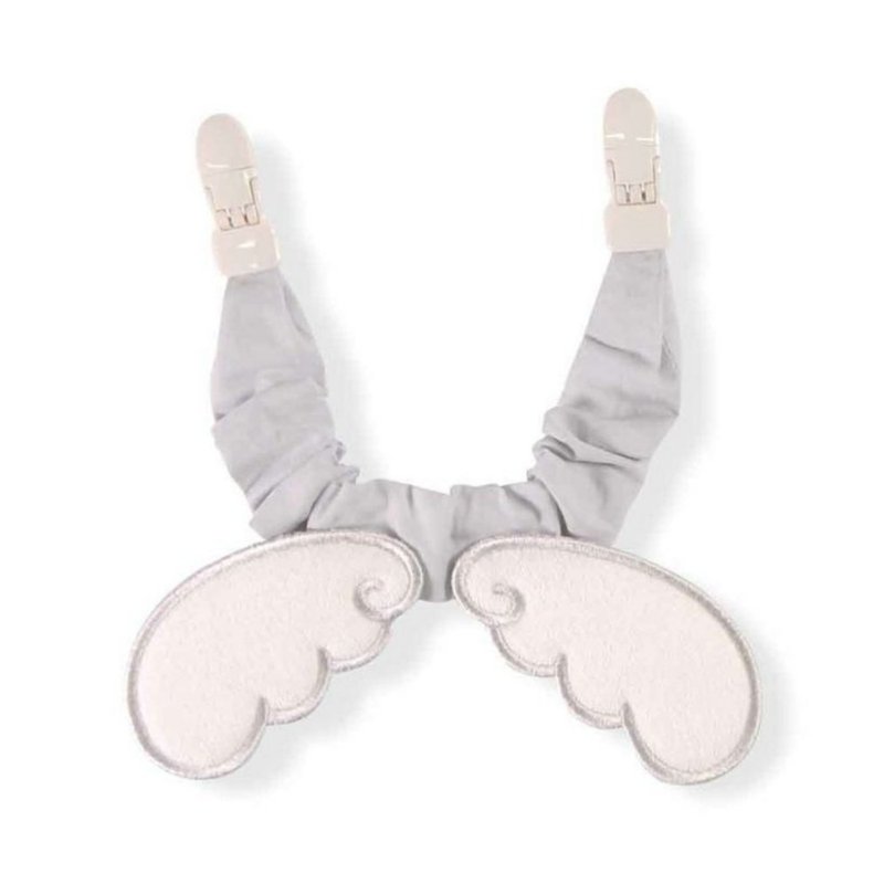 Japan Boribon oeuf angel wings multi-functional anti-pinch (grey) - อื่นๆ - ผ้าฝ้าย/ผ้าลินิน ขาว