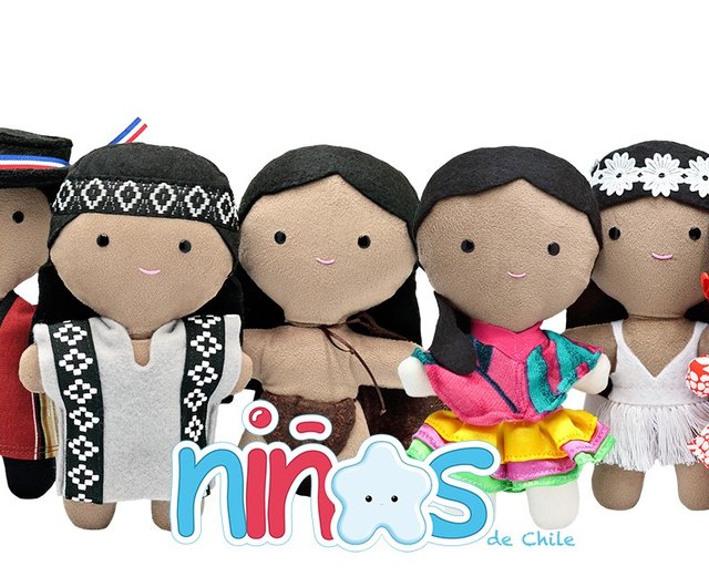 民族人形 - チリ文化 - 手作り人形 - ショップ trapolopolis 人形