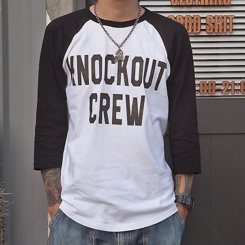 Knockout Shop 【Knockout】Knock Out Crew 七分袖 T恤