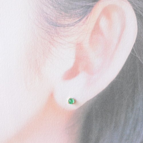 K18エメラルドピアス - ショップ JEWELRY and PEARL FUKUDA ピアス 