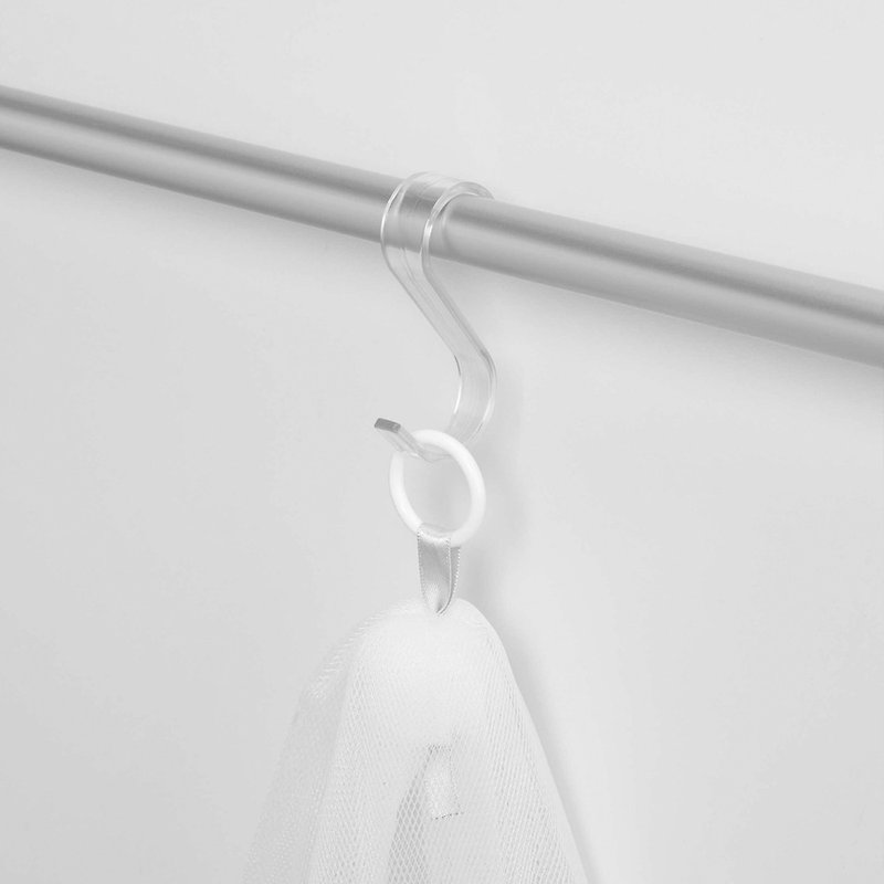 日本小久保KOKUBO 日本製浴室收納系列S型掛勾(小)-9入 - 浴室用品/收納 - 塑膠 透明