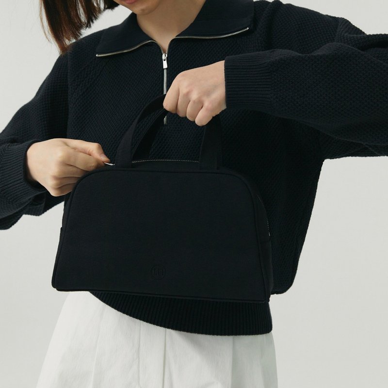 韓國製自家品牌Untidy 簡約拉鏈袋 Plain Zipper Bag - 手提包/手提袋 - 人造皮革 