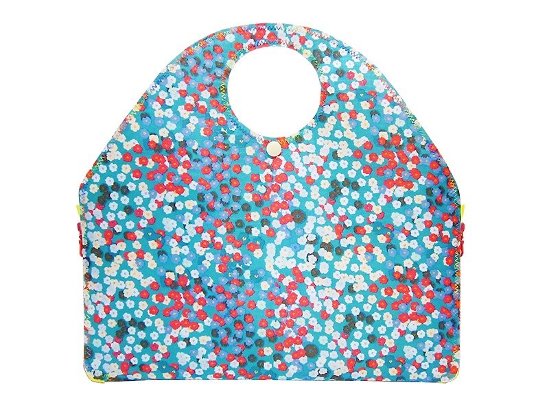 Colorful flowers face waterproof Bag 2 Bag 4 way bag lunch placemat - Handbags & Totes - Waterproof Material Multicolor