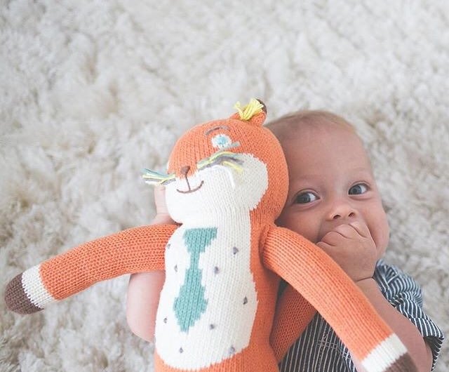 American Blabla Kids Cotton Knit Doll Small Socks Mr. Fox