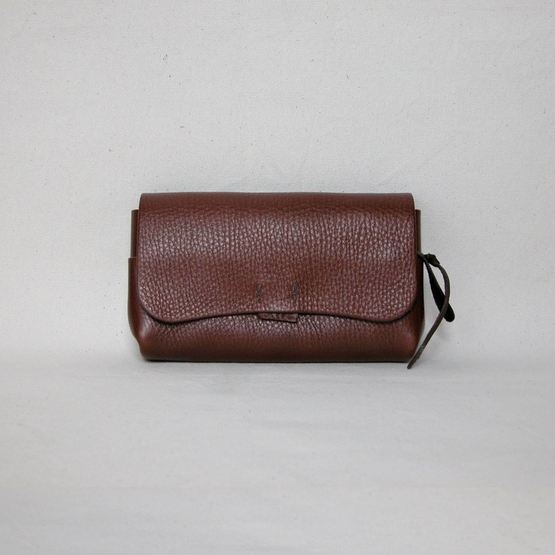 Wallet 13 Large Dark Brown - กระเป๋าสตางค์ - หนังแท้ สีนำ้ตาล