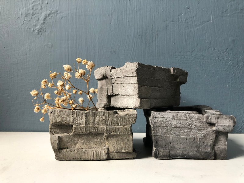 【BunkerCity】 Cement Basin - Plants - Cement Gray