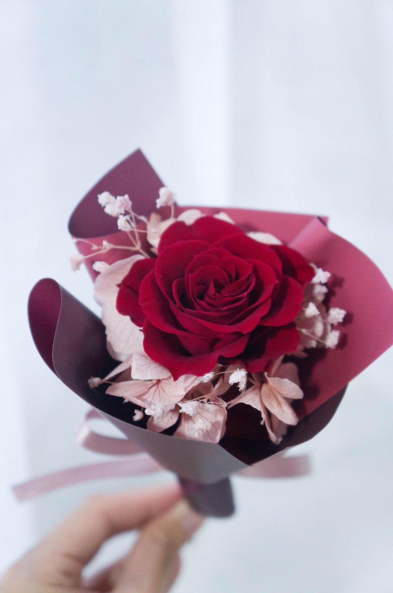 [Customized] Single non-withered flower / Immortal bouquet-Rose color can be specified - ช่อดอกไม้แห้ง - พืช/ดอกไม้ หลากหลายสี