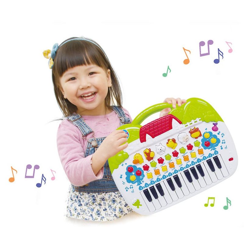 Happy Animal Electronic Keyboard Children’s Day Gift Recommendation - Kids' Toys - Plastic Red