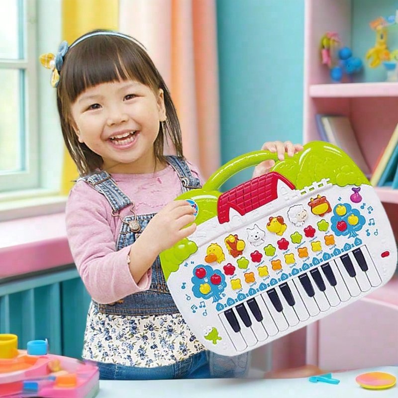 歡樂動物電子琴 兒童節禮物推薦聖誕禮盒畢業禮物 - 寶寶/兒童玩具/玩偶 - 塑膠 紅色