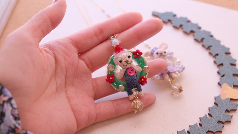 crochet tiny  earring - ต่างหู - ผ้าฝ้าย/ผ้าลินิน 