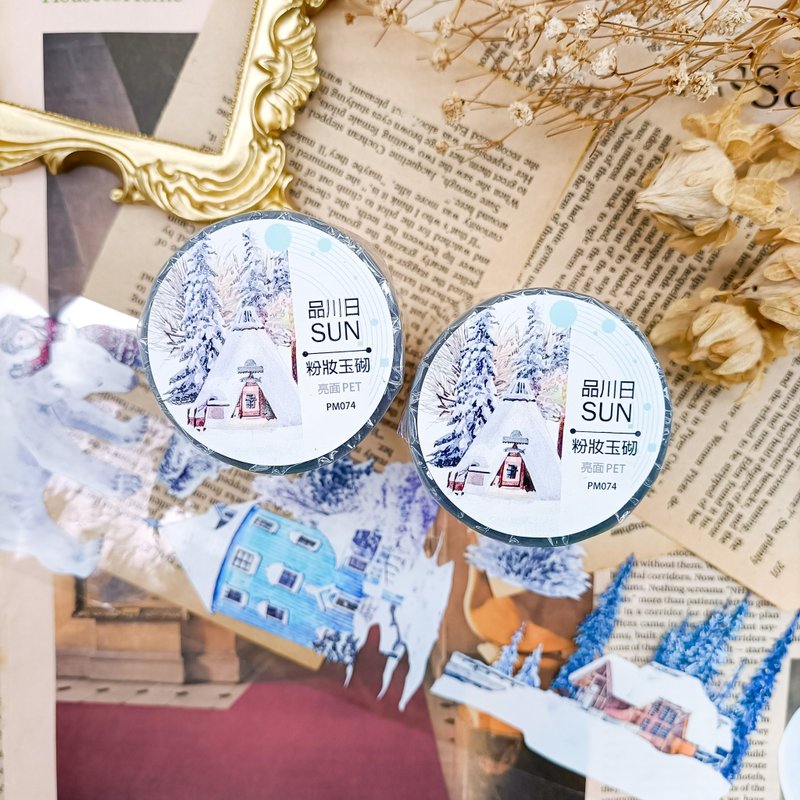 NO.074 粉妝玉砌 Snowy Linen Land / 紙膠帶 Masking Tape - 紙膠帶/和紙/PET - 塑膠 多色