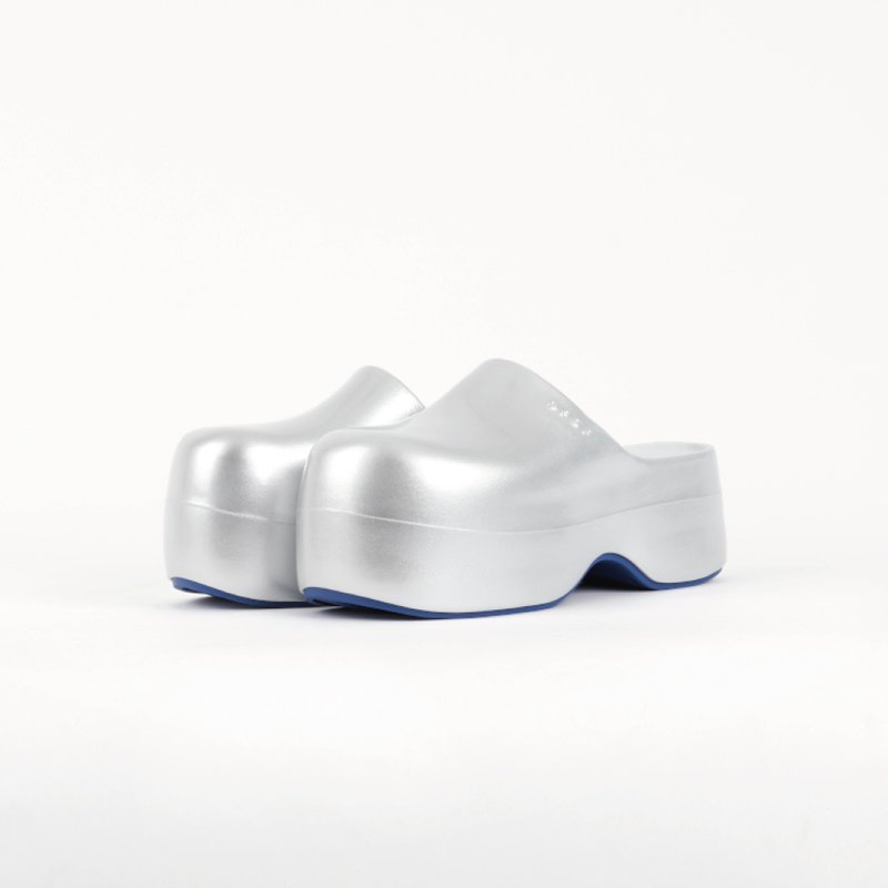 OFOF 1F - PURE SILVER - 穆勒鞋 - 防水材質 銀色