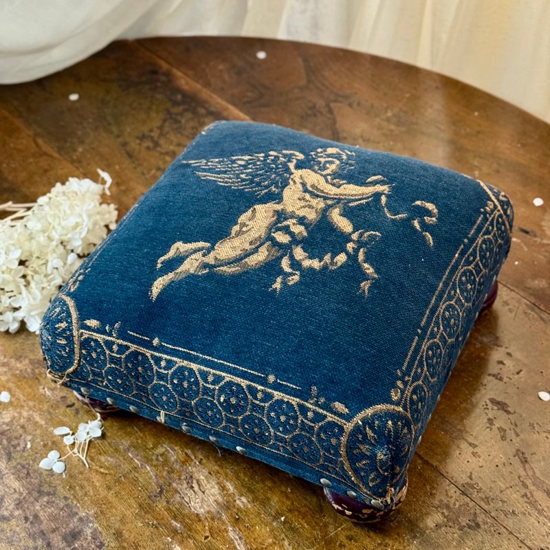 *50849-迷人法國古董新古典主義風格腳凳 - 擺飾/家飾品 - 其他材質 