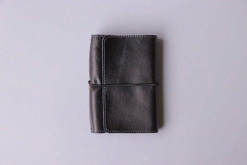 2019 leather PDA | A6 | black | replaceable inside page - Notebooks & Journals - Genuine Leather Black