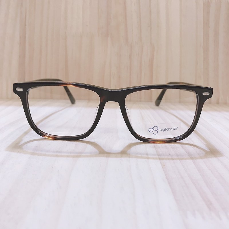 The highest grade UV420 blue light filter 0 degree glasses in the station │ sheet material coffee color temple spring design CA05 - Glasses & Frames - Other Materials Brown