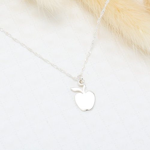 Angel & Me 珠寶銀飾 蘋果 平安 Apple s925 純銀 項鍊 生日 週年 情人節 交換 禮物