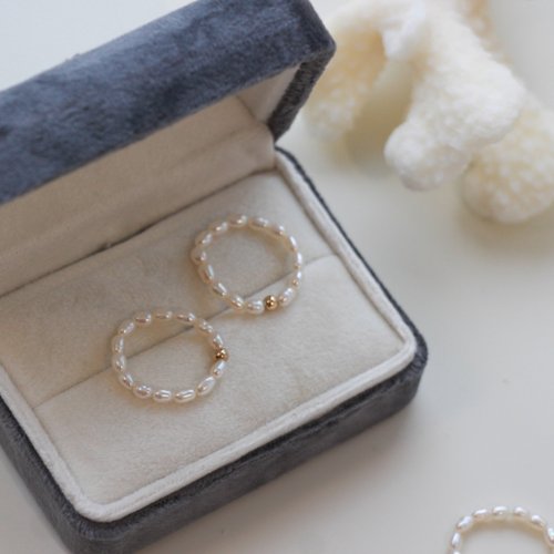 【MEJURI】パールリング 14K 関税込 淡水パール MEJURI】パールリング 14K 関税込 淡水パール (MEJURI/指輪