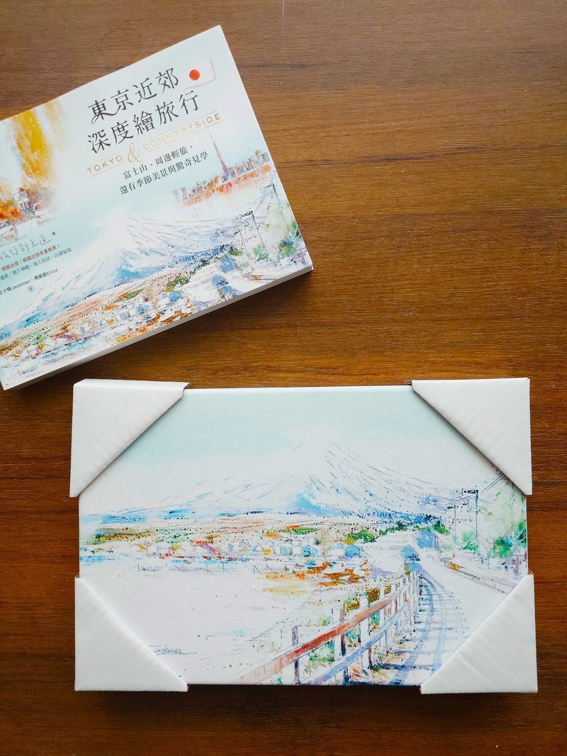 一次過收藏5個日本繪旅行無框畫20X30cm - 海報/掛畫/掛布 - 木頭 白色