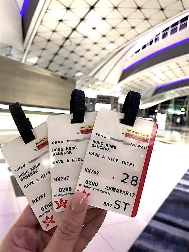 Customization-Customized boarding pass luggage tag can be single-sided and double-sided - อื่นๆ - อะคริลิค 