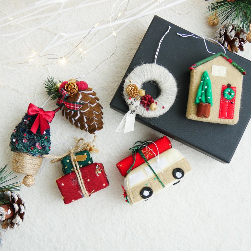 【Christmas 】オーナメント　クリスマス小物6点セット - 其他 - 棉．麻 多色