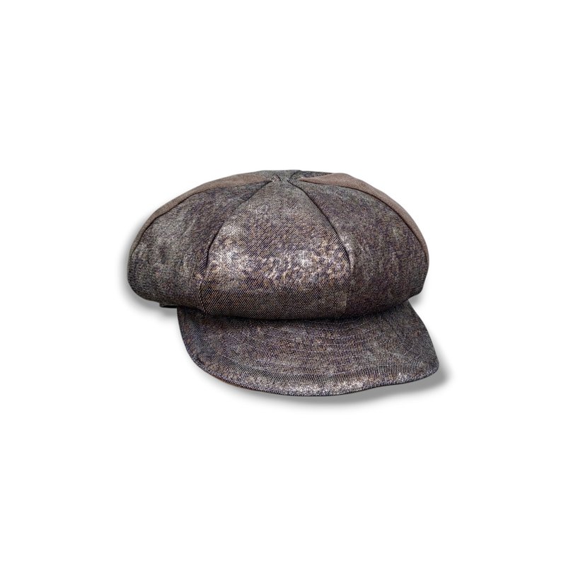 Calf Village / Handmade newsboy hat - Hats & Caps - Cotton & Hemp Gray