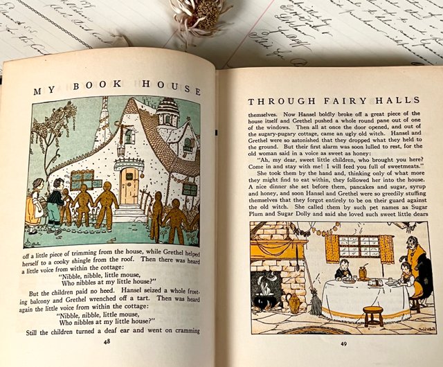 アンティーク1928年にアメリカの児童書MyBookhouse-ThroughFairyHalls