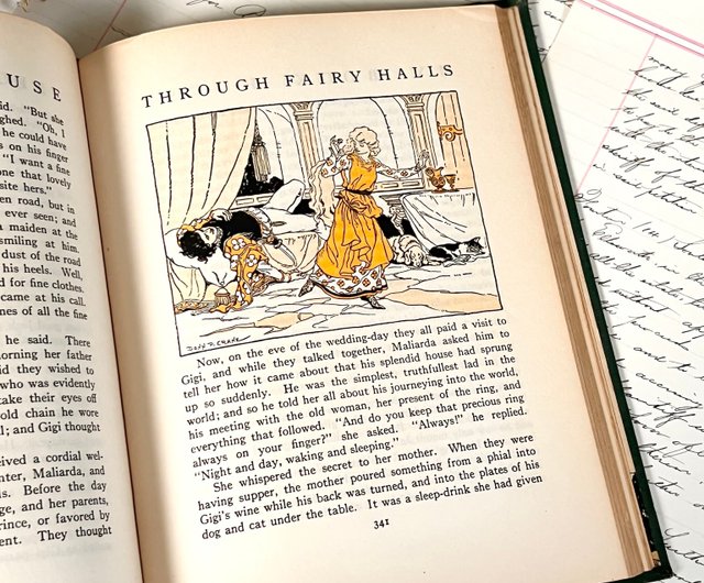 アンティーク1928年にアメリカの児童書MyBookhouse-ThroughFairyHalls