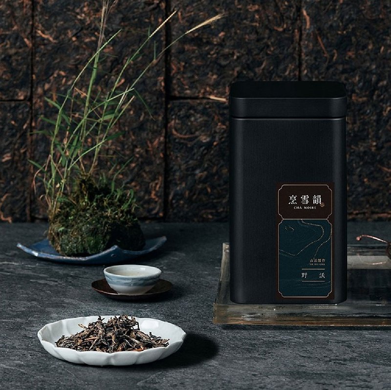 【烹雪韻】野沃 罐裝散茶 生茶(50g) - 茶葉/漢方茶/水果茶 - 其他材質 黑色