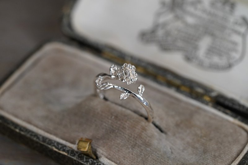 925 Sterling Silver Rose Ring (R25) - General Rings - Sterling Silver Silver