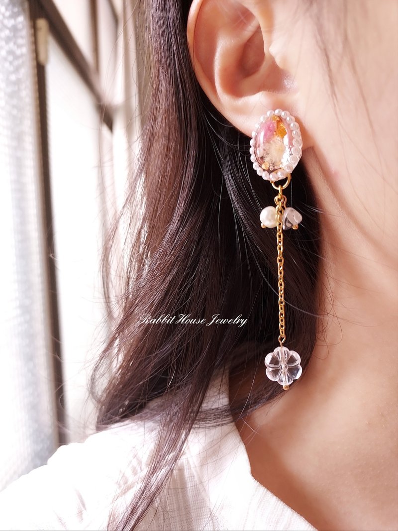 Cloudberry earrings, ear pins and Clip-On - ต่างหู - วัสดุอื่นๆ 