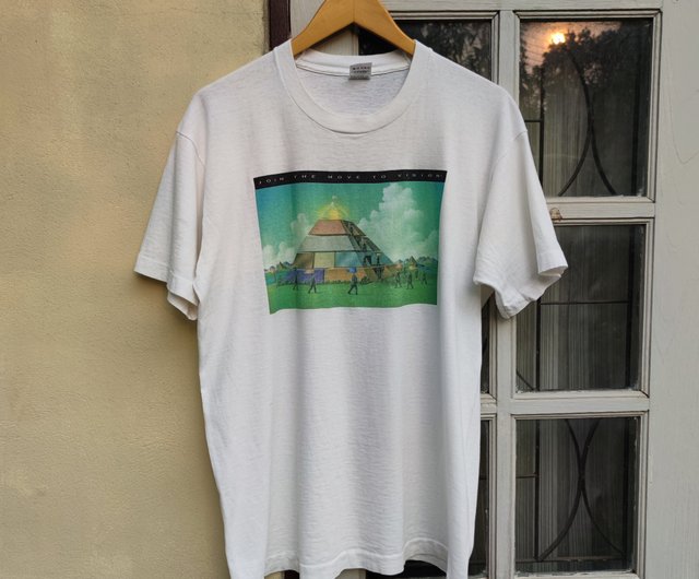 Vintage 90s Join The Move To Vision Art T-Shirt Size L - Shop