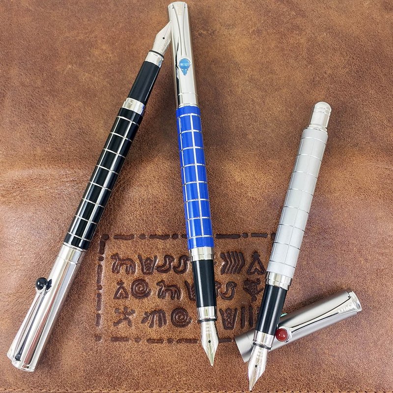 【DT&CREATION】The Net of Heaven and Earth Fountain Pen - ปากกาหมึกซึม - โลหะ สีเงิน