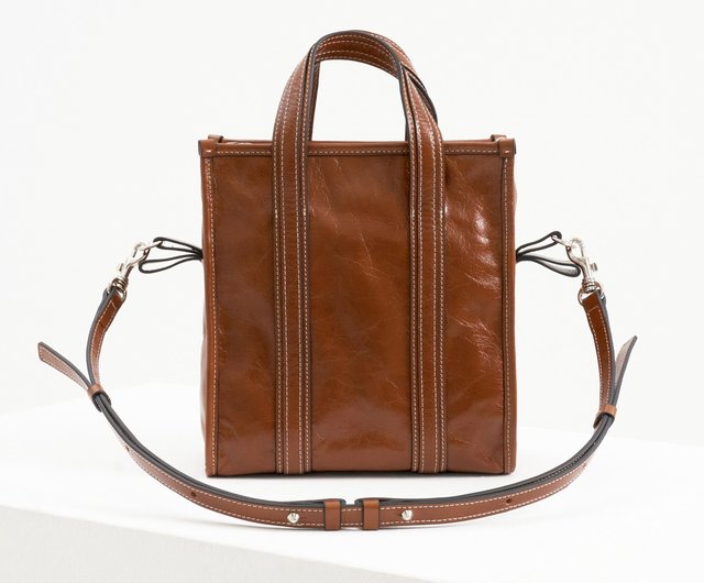 Camille Cognac 3Way Tote Bag (ITALY Cow Leather) - Shop mfnt