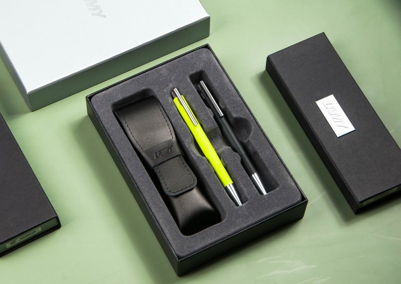 LAMY double ballpoint pen set gift box / LOGO series - colorful - Ballpoint & Gel Pens - Plastic Multicolor