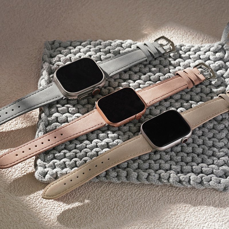 Apple watch - 【11.Nov莫蘭迪】  真皮 - 錶帶 - 真皮 