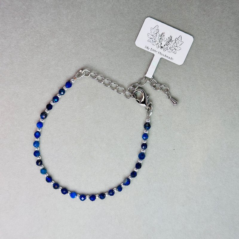 天然水晶-青金石手鏈 JW106H-002 - 手鍊/手環 - 水晶 多色