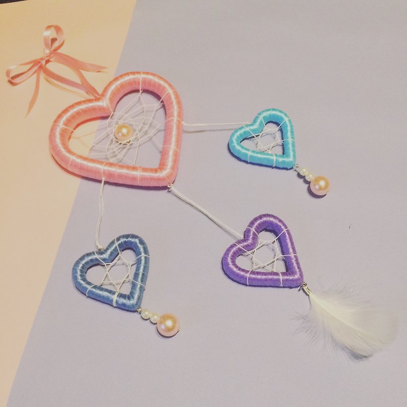Pink Love Dreamcatcher - Items for Display - Other Materials Pink