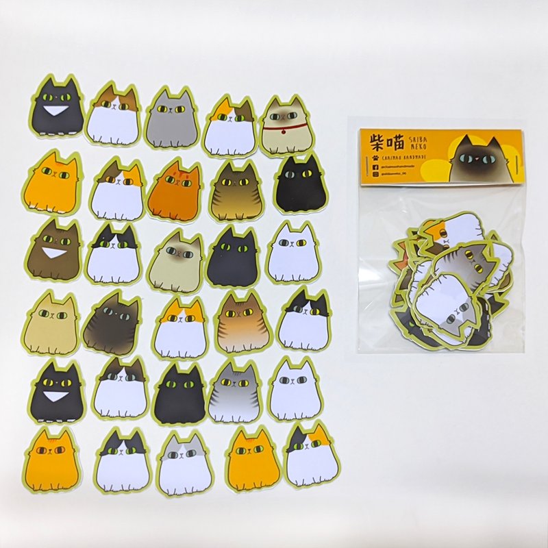 30 in 1 Mixes Cat Sticker Set - Stickers - Other Materials Multicolor