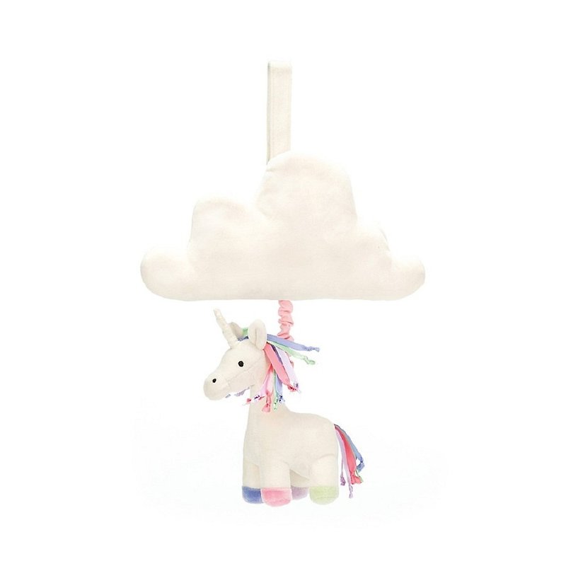 Jellycat Musical Pull Lollopylou Unicorn - Kids' Toys - Polyester White