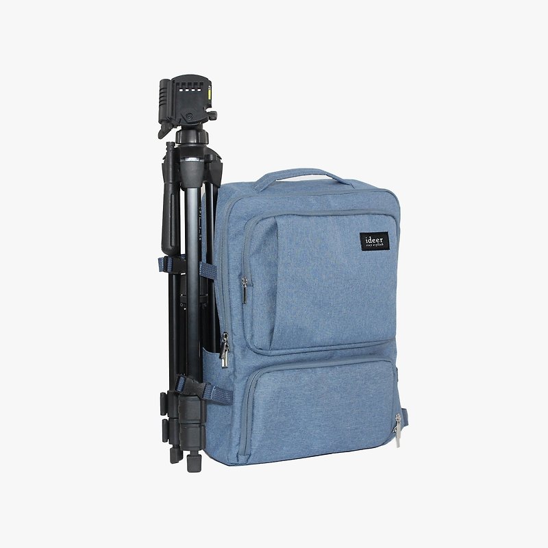 Reshipment clearance special price camera backpack 13-inch MacBook Pro / Air laptop bag camera bag - กล้อง - วัสดุอื่นๆ สีน้ำเงิน